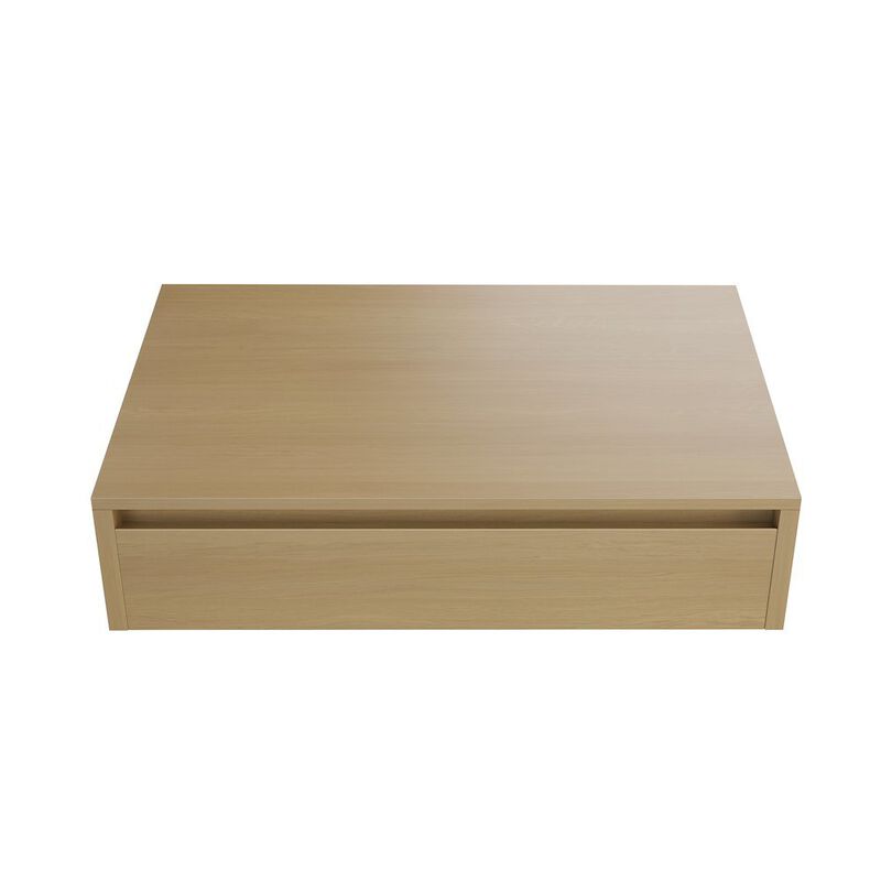 Avancer 36" Wall-Mounted Bathroom Vanity Cabinet without Top in Natural Oak image number 3