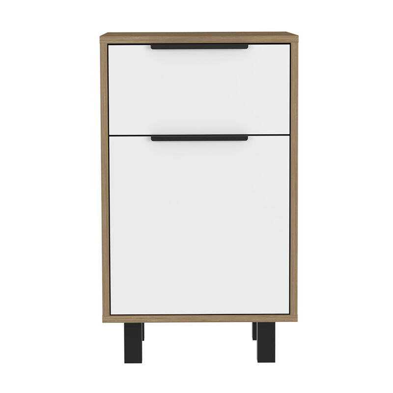 Streamdale Kaia Z Nightstand with Drawer, Cabinet, and Superior Top