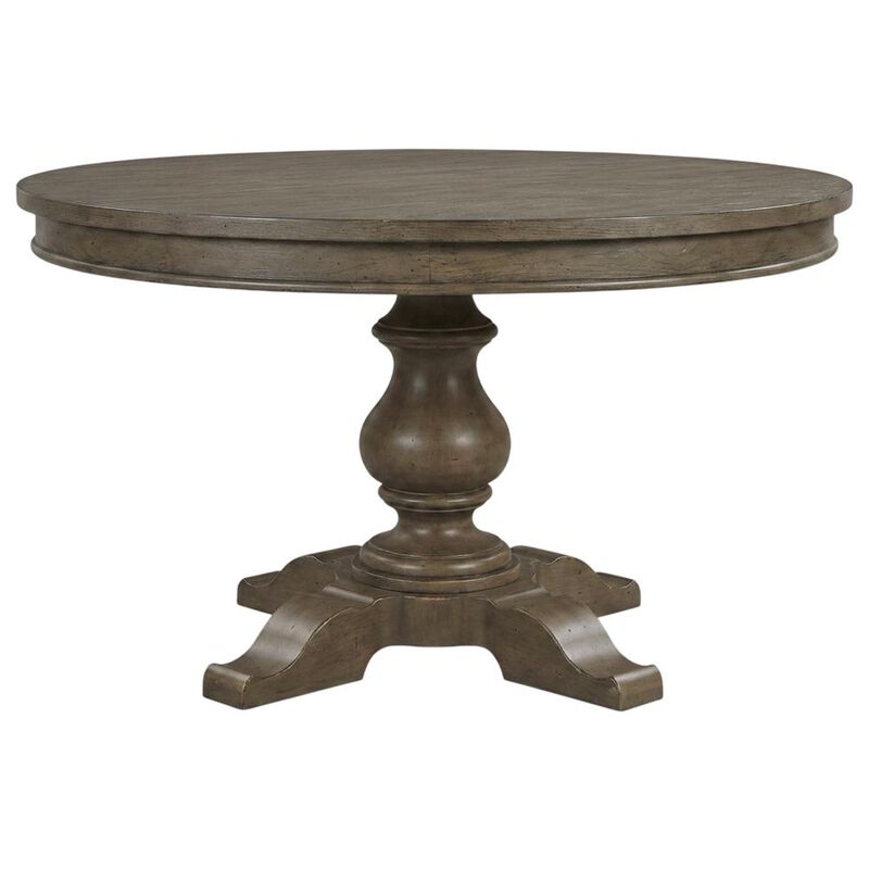 Liberty Furniture Pedestal Table Set in Poplar & Rubberwood Solids w/ White Oak Veneers image number 0