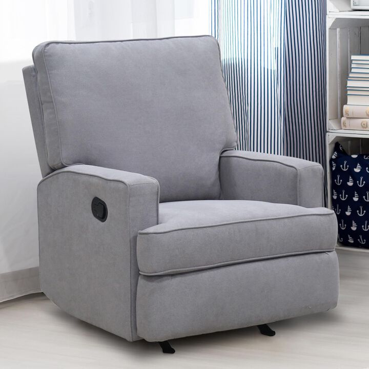Baby Relax Salma 2-in-1 Rocker Recliner Chair, Taupe Chenille