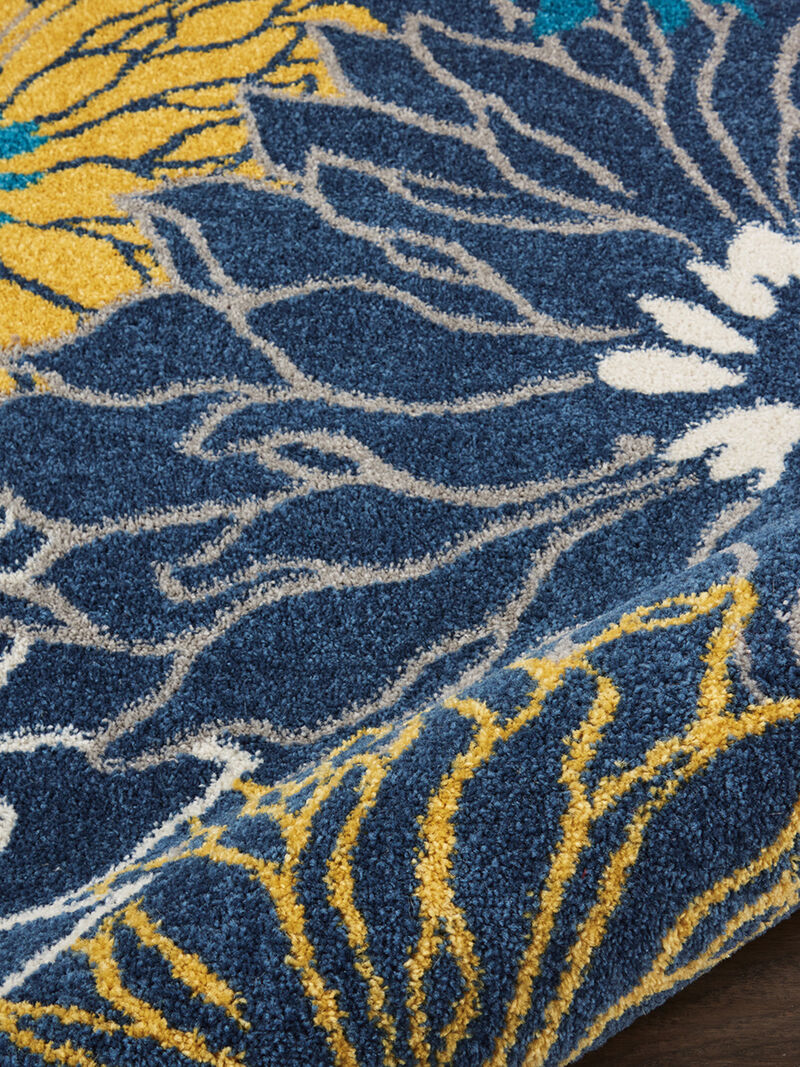 Passion PSN17 Blue 2'2" x 10' Rug image number 4