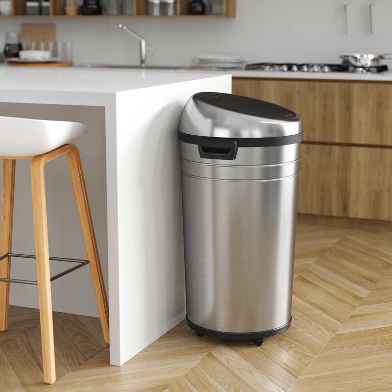 iTouchless 23 Gallon Large Sensor Trash Can with Wheels