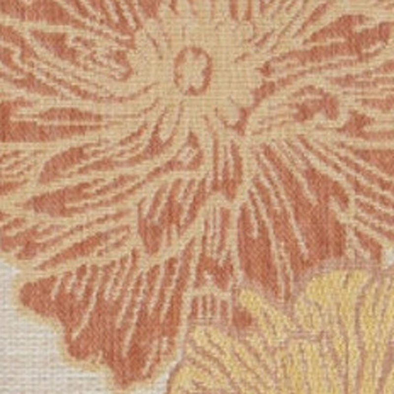 HomeRoots Floral Indoor Outdoor Area Rug image number 2