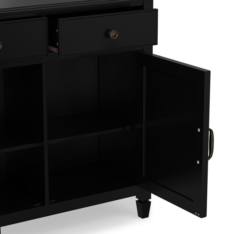 Connaught 40 inch Wide Solid Wood Traditional Entryway Storage Cabinet image number 8
