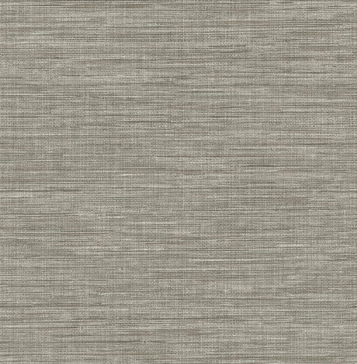 Exhale Grey Faux Grasscloth Wallpaper