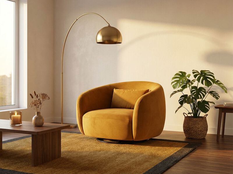 Avalon Gild Swivel Chair image number 1