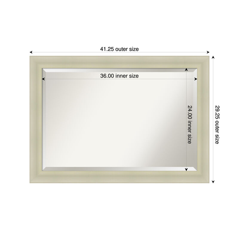 Oliver Beveled Wood Framed Wall Mirror image number 4