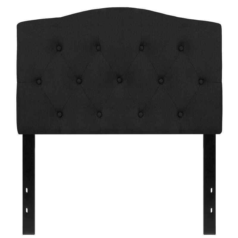 Flash Furniture Tufted Upholstered Twin Size Headboard in Black Fabric image number 5