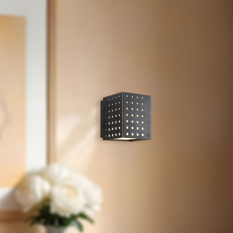 Astoria 5-in Damp-Rated Dimmable LED Wall Sconce image number 1