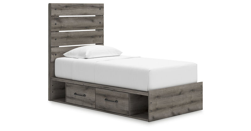 Urbanoore Twin Panel Storage Bed