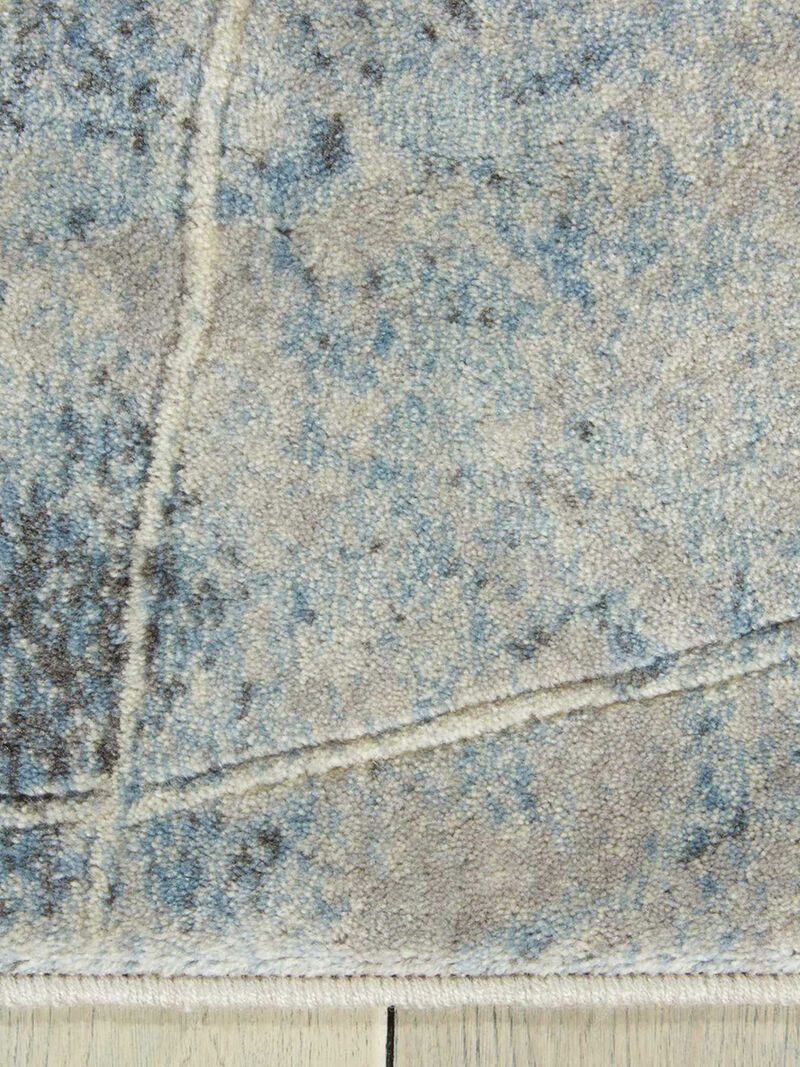 Somerset ST74 Silver/Blue 2'3" x 10' Rug