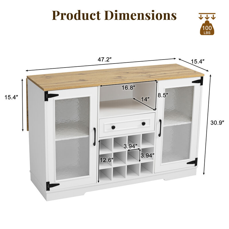 Rokkup Cabinet with Drop Leaf image number 6