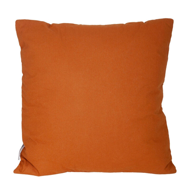 HomeRoots 18" Terra Cotta Striped Cotton Throw Pillow With Texture image number 3