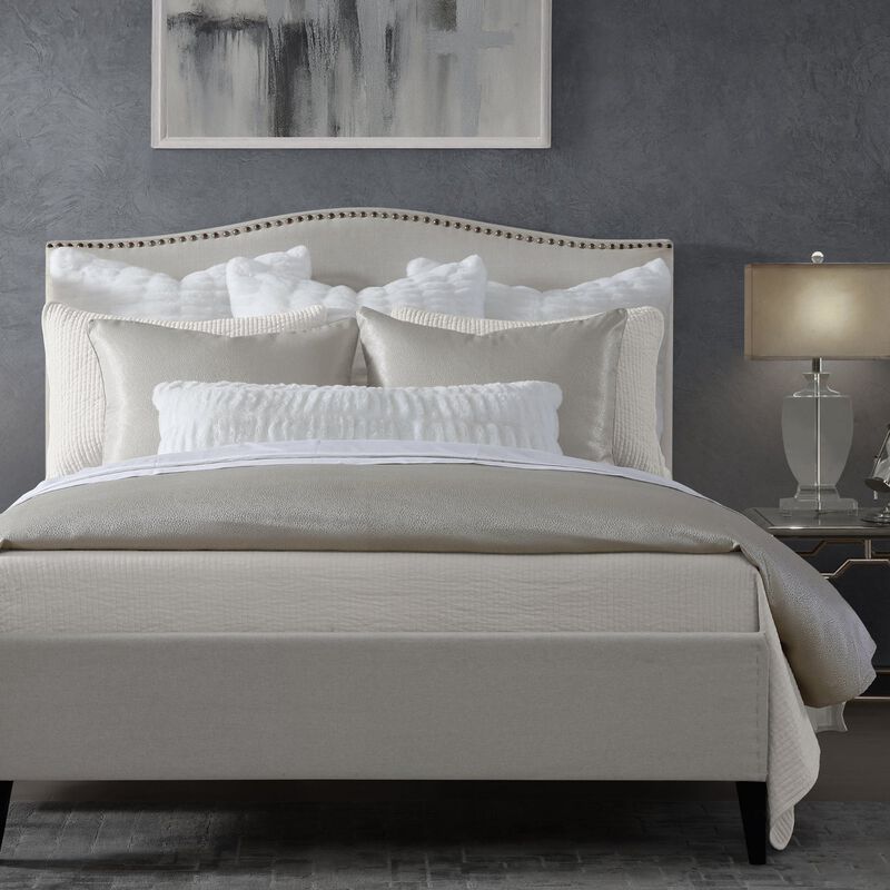 Marilyn Modern Bubble Gray Queen Duvet Cover Set image number 2