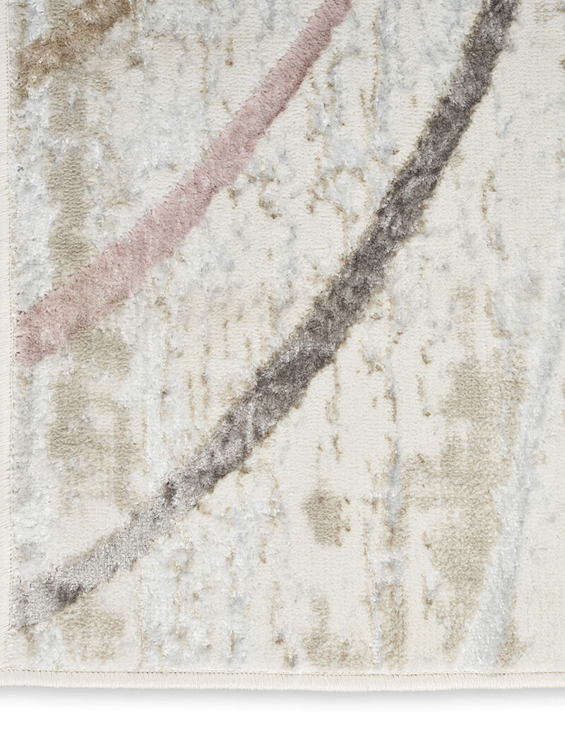 Glitz GLZ01 Ivory/Multicolor 5'3" x 7'3" Rug