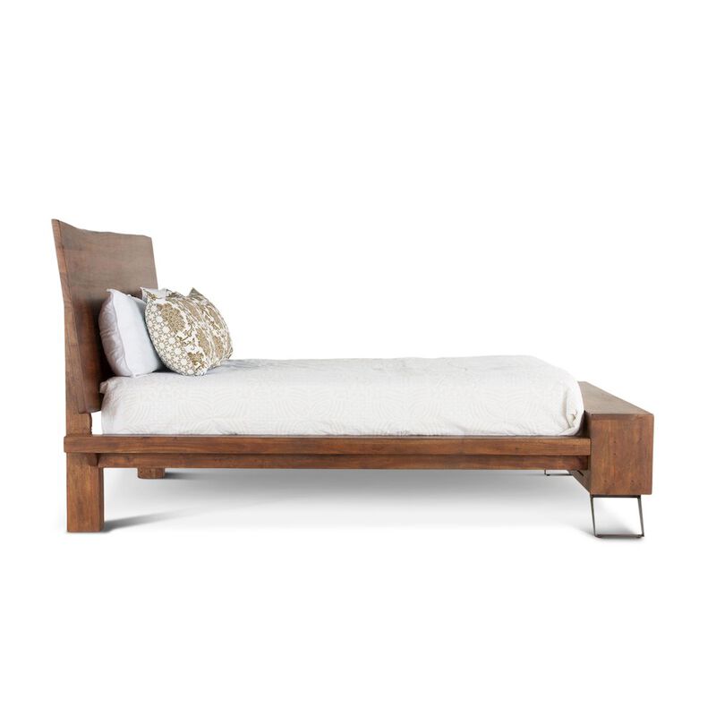 World Interiors Nottingham-King Bed Mid-Century Brown th image number 5