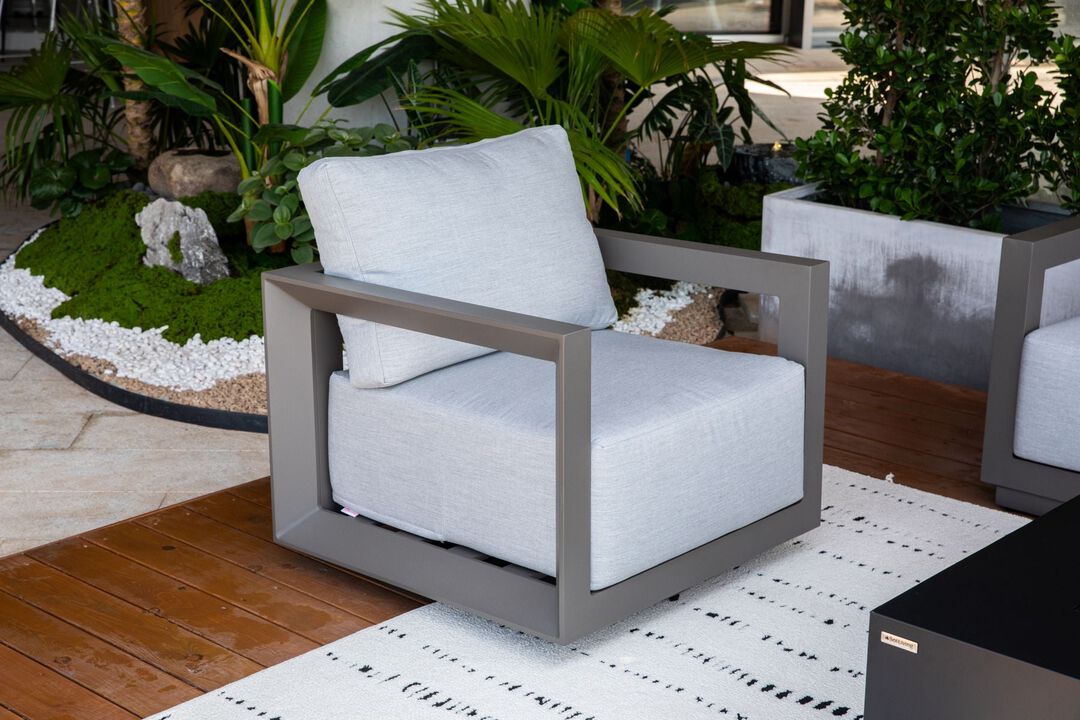 Elementi Newport Patio Swivel Chair