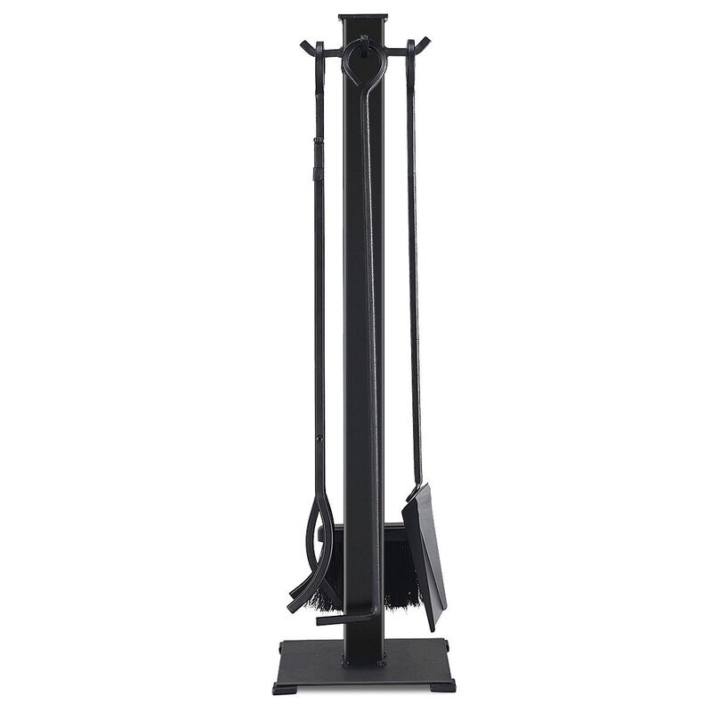 Stylish 5 Piece Fireplace Tool Set For Storage Of Fire Tools image number 3