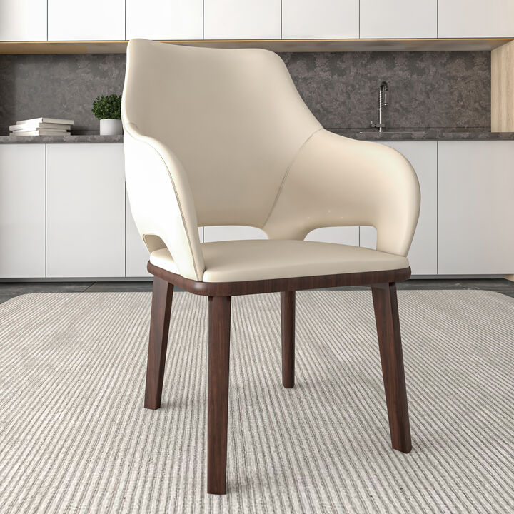 LeisureMod Vivara Collection Modern Dining Chair