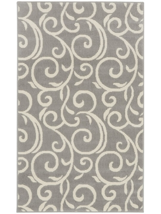 Grafix GRF19 Gray 3' x 5' Rug