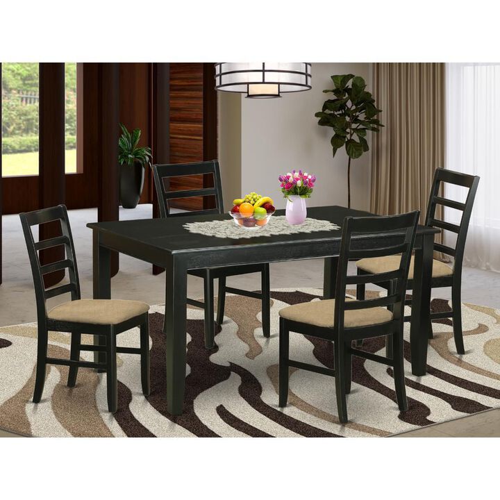 5 Pc Kitchen Table set for 4-Dining Table and 4 Kitchen Dining Chairs