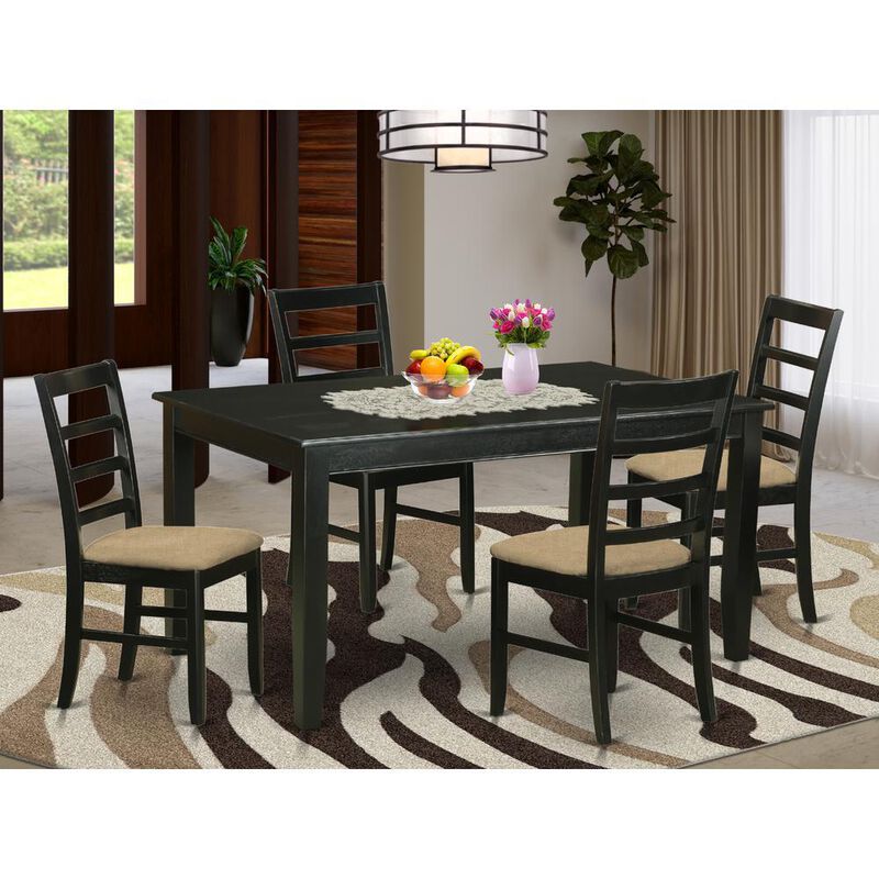 5 Pc Kitchen Table set for 4-Dining Table and 4 Kitchen Dining Chairs