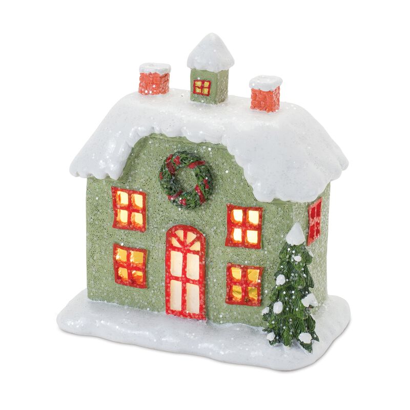 Set of 2 LED Houses for Holiday Décor