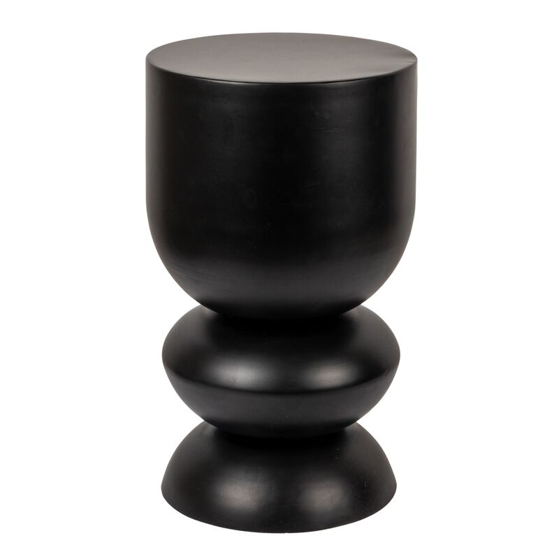Metal Stacked Bulb Side Table, Black image number 0