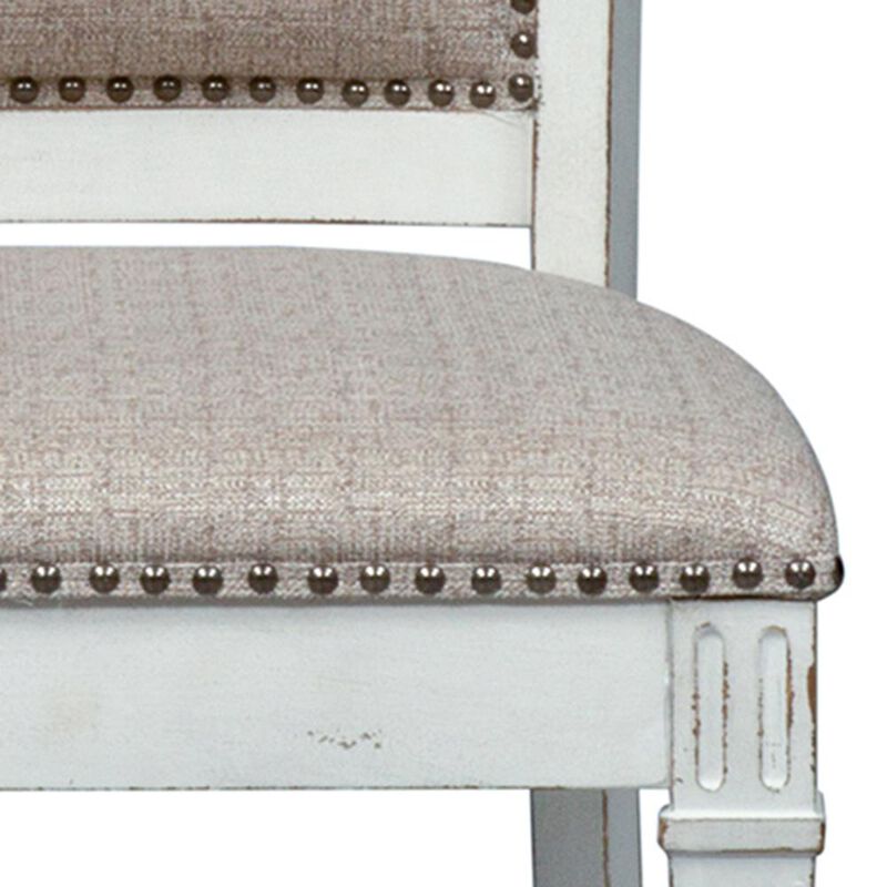 Liberty Furniture Abbey Park Uph Side Chair (RTA) in Antique White image number 4
