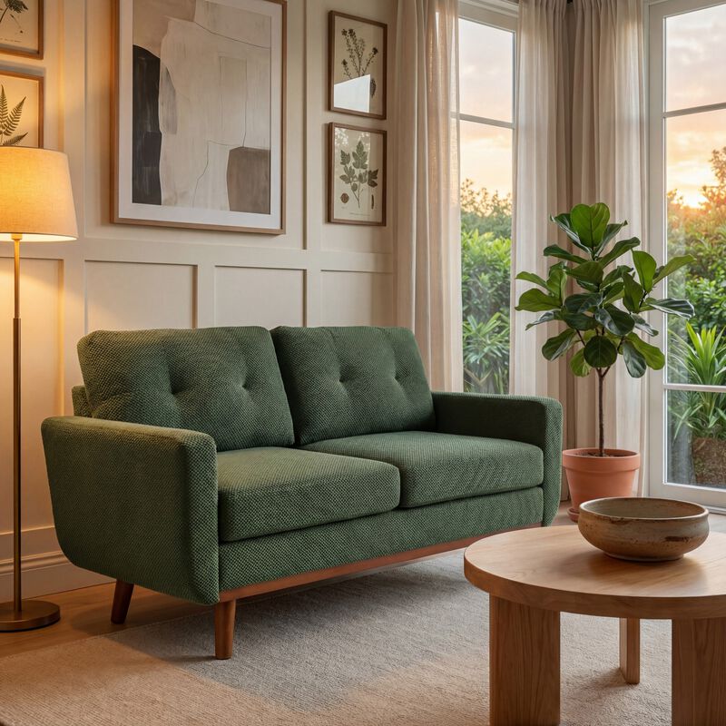 Harldi Modern Minimalist Two-Seater Sofa image number 3