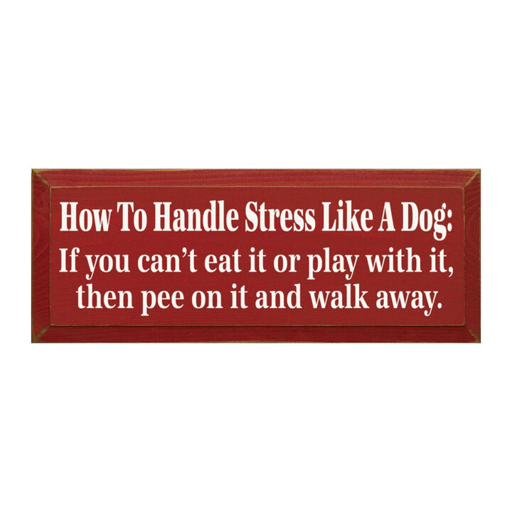 Rustic Dog Quote Wood Sign Funny Pet Saying Wall Decor for Home or Office