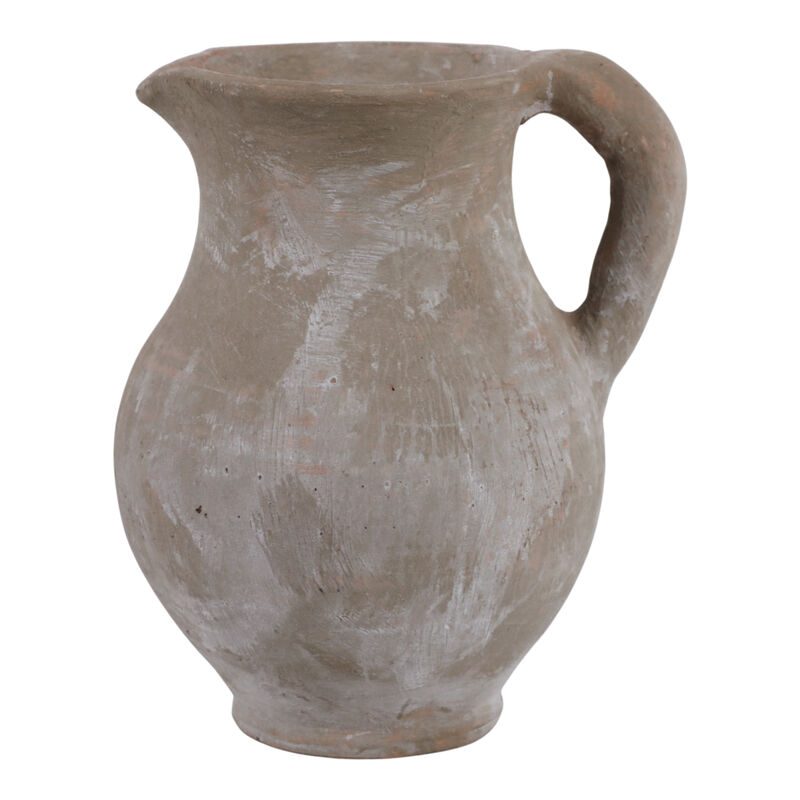 7x6" Terracotta Jug Vase image number 0