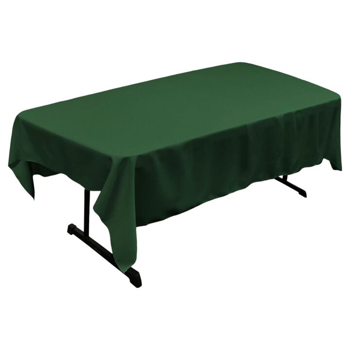 60x84 Inch Rectangular Polyester Poplin Tablecloth for Dining Table