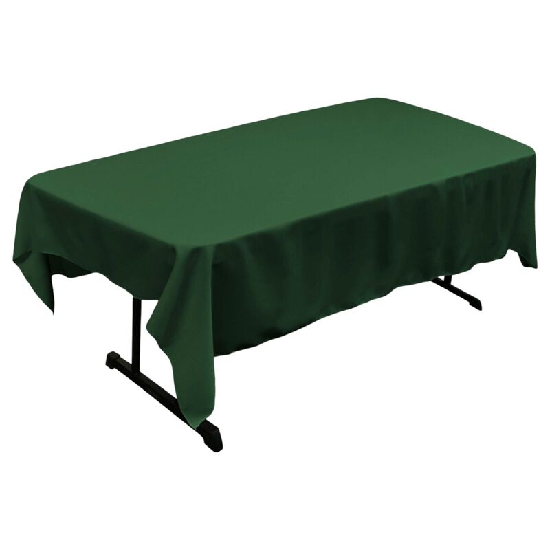 60x84 Inch Rectangular Polyester Poplin Tablecloth for Dining Table image number 0
