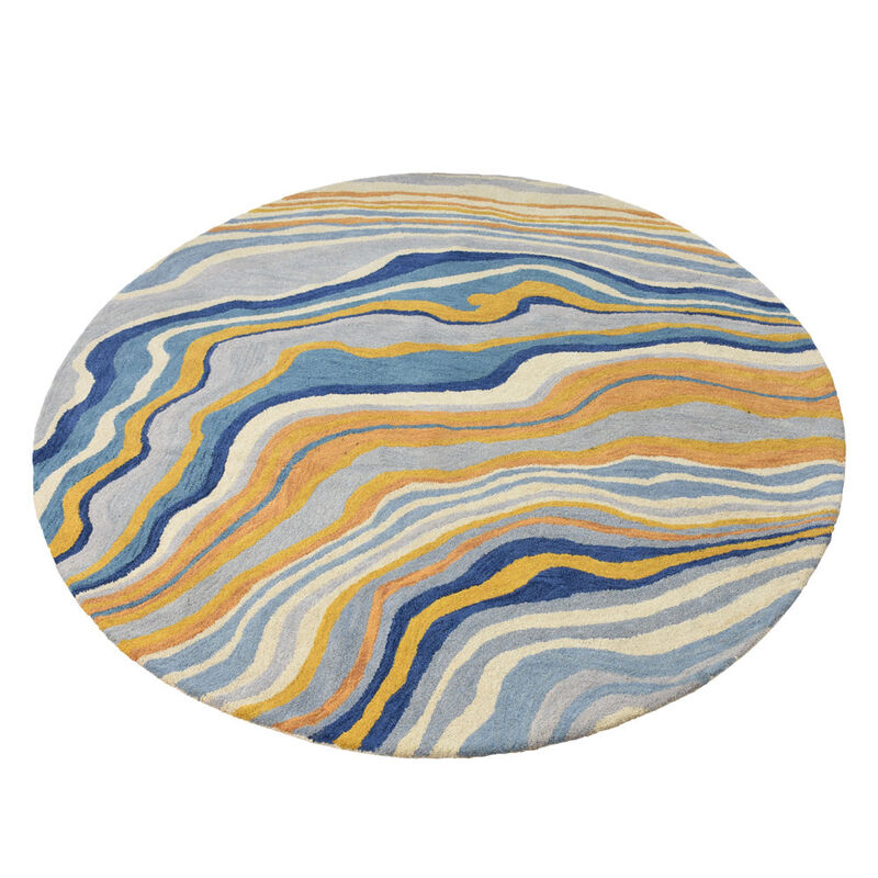RUGSOTIC CARPETS HAND TUFTED WOOL ECO-FRIENDLY AREA RUGS  - Abstract Modern Design, High Pile Thick Handmade Area Rugs for Living Room, Bed Room (K00S17) image number 2