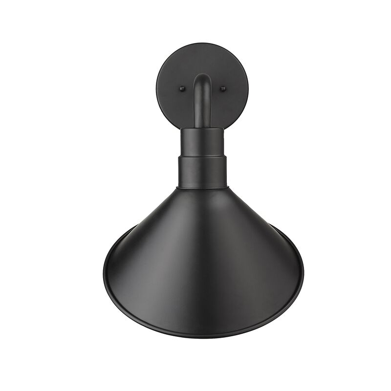 Hivvago Fuller 1-Light Matte Black Wall Light
