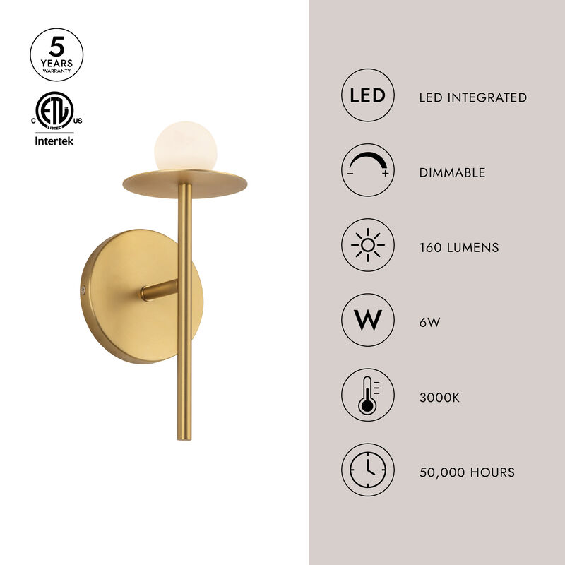 Elixir 10-in Dimmable LED Wall Sconce image number 7