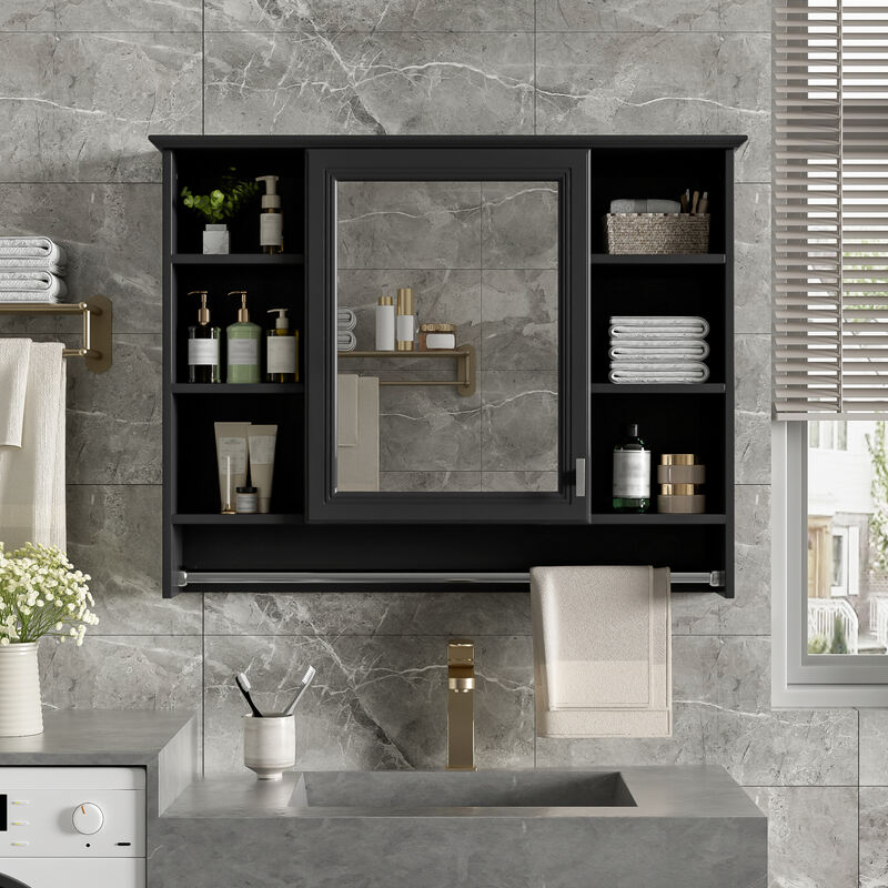 ELEMENT ACE 3-in-1 Wall Mounted Medicine Cabinet with Adjustable Shelf & Soft Close Door image number 6