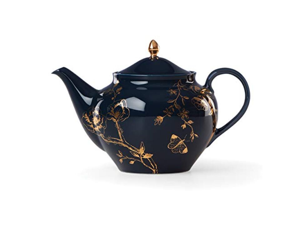 Lenox Spring & Vine Teapot, 1.95 LB, Blue