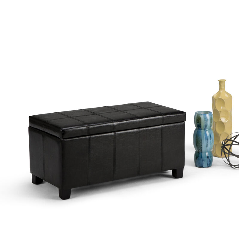 Simpli Home Dover Storage Ottoman Bench image number 3