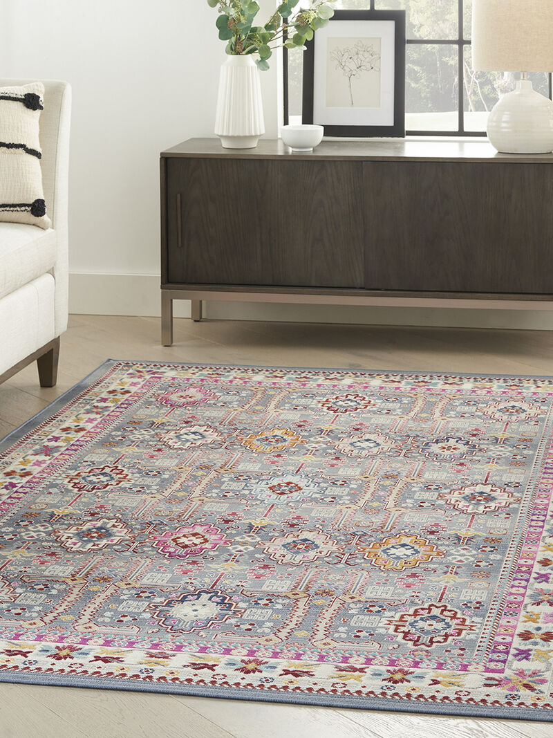 Vintage Kashan VKA05 Gray/Multicolor 4' x 6' Rug