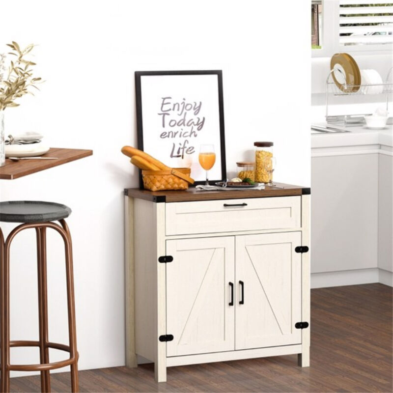 Modern Sideboard Buffet Cabinet with Shelves for Kitchen and Coffee Station
