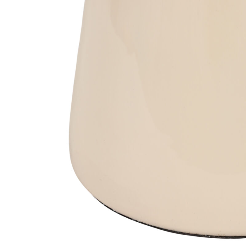 Metal Vase W/ Leaf Like Lid image number 5