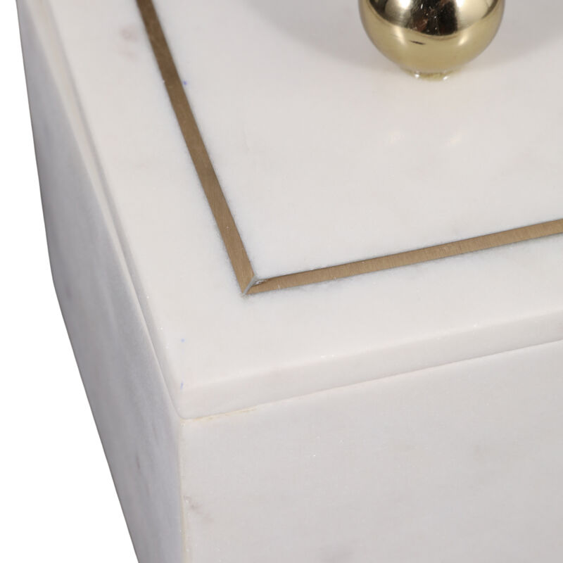 Marble 5x5 Box - Knob, White image number 5