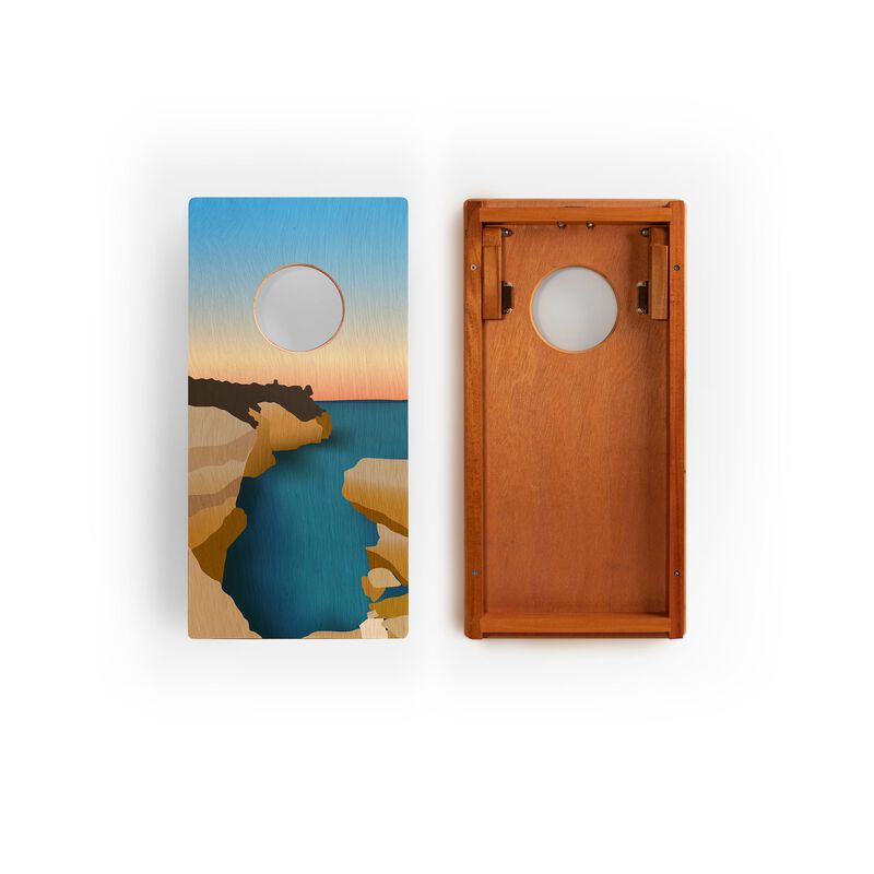 1ft x 2ft Graphic Wood Travel Cornhole Set | National Parks Inspired Collection image number 1