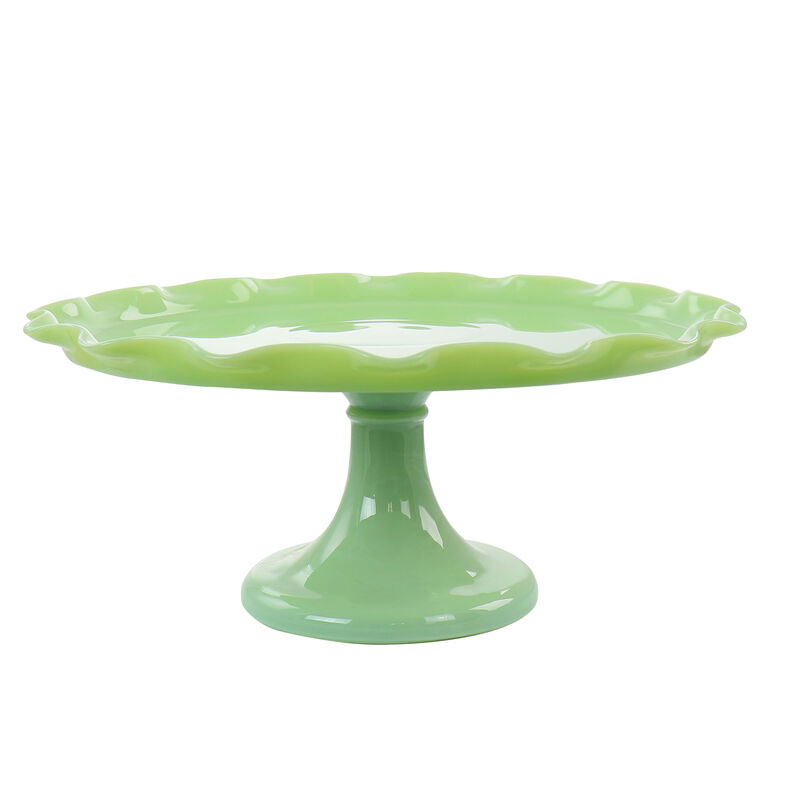 Martha Stewart Jadeite Glass Cake Stand