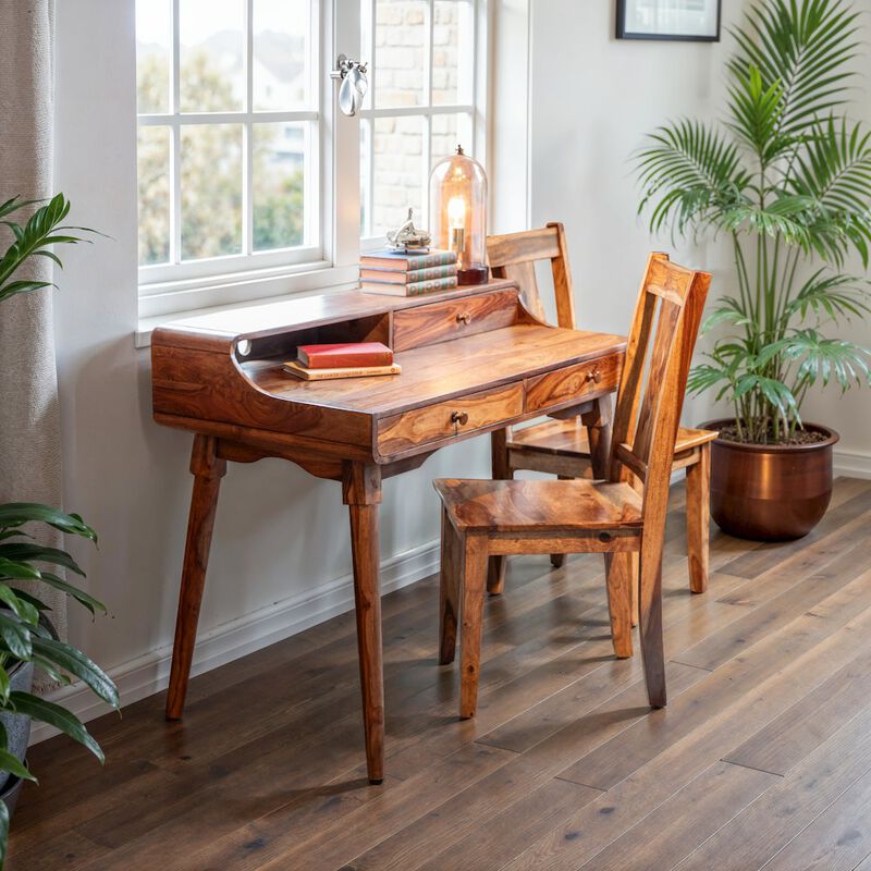 World Interiors Arrey Office Desk 45" in Sheesham image number 5