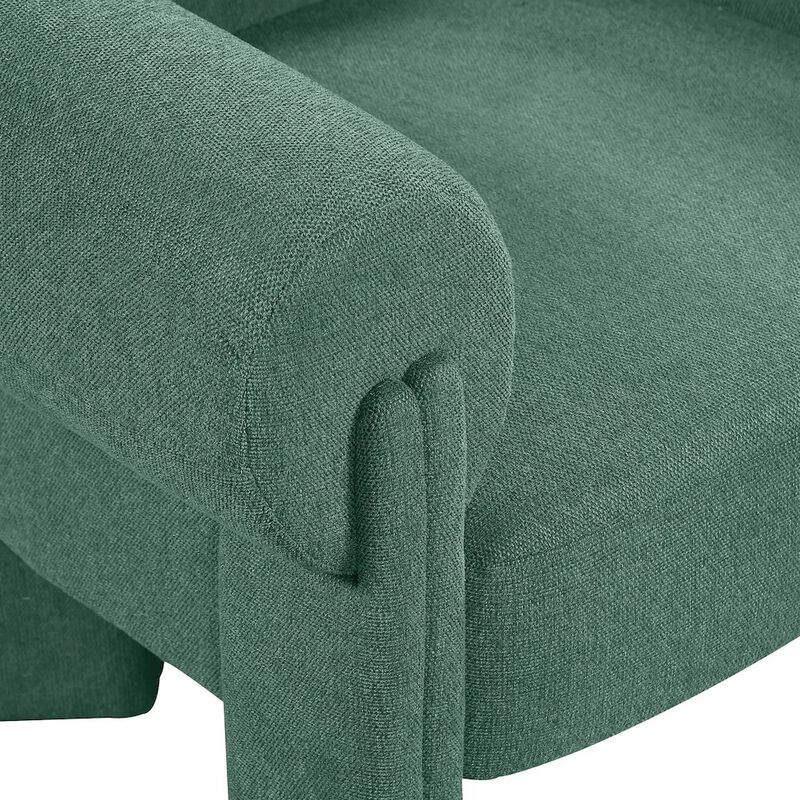 Meridian Furniture Stefano Green Polyester Fabric Accent Chair