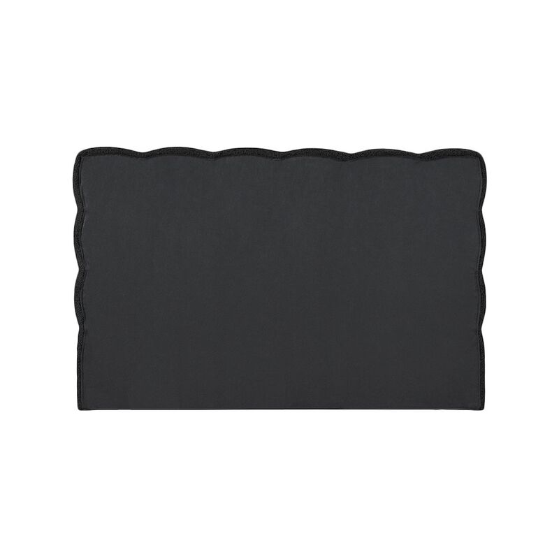Meridian Furniture Deco Black Boucle Fabric Full Bed