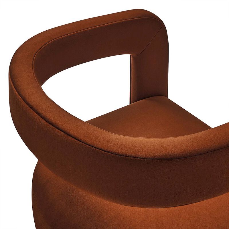 Winslow Barrel Performance Velvet Dining Chair image number 6